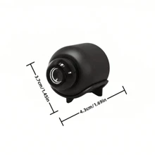 高清迷你WiFi监控摄像头，2.4G WiFi婴儿监视器夜视，运动检测摄像头，家庭摄像头监控，广角检测IP摄像头 - 黑色 - 查看 3