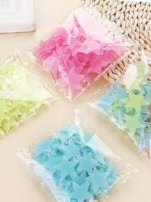 100pcs Colorful Plastic Stars Glow In The Dark Stickers For Home Decor Baby Kids Room Star 3cm - Multicolor - View 6