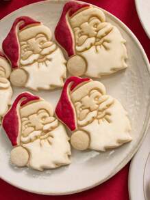 Molde de sello de Papá Noel, herramienta de estampado de bolas de nieve, molde de sello de muñeco de nieve de dibujos animados para decoraciones navideñas, regalos navideños, suministros para fiestas navideñas, pijamas navideños - Multicolor - Ver 4