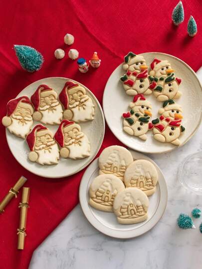 Santa Claus Stamp Mould, Snowball Craft Embossing Tool, Cartoon Snowman Stamp Mold For Christmas Christmas Decorations Christmas Decor Christmas Gifts Christmas Party Supplies Christmas Christmas Decorations Christmas Pajamas Christmas Gifts Christmas Decor