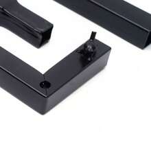 ZhdnBhnos LINSIE 婚礼/万圣节拱门现代矩形婚礼/万圣节背景支架气球拱门框架花环环中心装饰几何锻铁婚礼/万圣节背景（黑色）送给家人和朋友的最佳礼物圣诞快乐派对礼物房间装饰新娘 - 黑色 - 查看 11