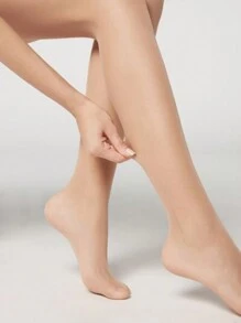 Selene Women's Basic Elastane 15 Thread Tights 9765 - 米色 - 查看 5