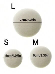 3pcs Solid Laundry Ball, Premium Natural Wool Dryer Balls - Replace Dryer Sheets & Fabric Softener - Laundry Balls For Dryer Dryer Sheets Clothes Anti-Static Laundry Wool Drying Balls, Reusable Softener, Wool Drying Balls, Washing Machine Accessories
