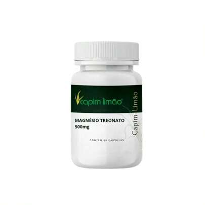Magnésio L Treonato 500mg 60caps Capim Limão