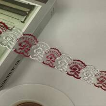 Encaje bordado con flores de 10 yardas de largo para hacer bouquets, cajas de regalo y accesorios para la ropa de niños, juguetes, muñecas, ropa de mascotas y otros accesorios - Multicolor - Ver 25