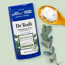 Dr. Teals Eucalyptus Deodorant, 2.65oz - Eucalyptus Essential Oils With Shea Butter & Arrowroot Powder - Aluminum, Paraben, & Phthalate Free - Eucalyptus - View 3