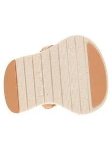 Modade Flatform Clogs With Strap And Rhinestones Nude Cream - 米色 - 查看 7