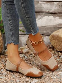 Damskie buty typu Mary Jane w stylu vintage w stylu francuskim, nowość na wiosnę i lato, wsuwane, z paskiem na klamrę, damskie, miękkie, codzienne buty z wysokiej jakości materiału
