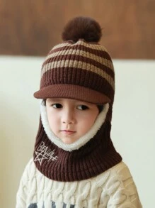 Wintermuts met thermische voering voor kinderen, nekwarmer en oorbescherming voor jongens