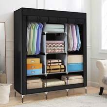 Closet Armable Ropero Rack Guardaropa Recamara Organización, Bonito, Práctico Y Resistente. Armario Plegable Organizador de Ropa - Multicolor - Ver 6