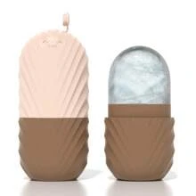 1pc Ice Face Roller, Ice Roller For Face & Eye Puffiness Relief, FacialMassager Contour And Enhance Skin Care & Glow, Ice Facial RollerMold Cube, Reusable & Leakproof,Beauty,Skin Care Products,Spa,Self Care,Skin Care Tools,Face Care,Esthetician Supplies,Massage,Face Massage Tool,Face Roller