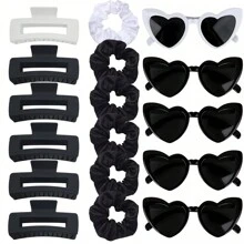 Bộ quà tặng tiệc cưới 18 món, bao gồm 6 kẹp tóc + 6 dây buộc tóc + 6 ly dự tiệc, quà tặng tiệc độc thân, quà tặng cho cô dâu trong tiệc chia tay đời độc thân. - Nhiều màu - Xem 8