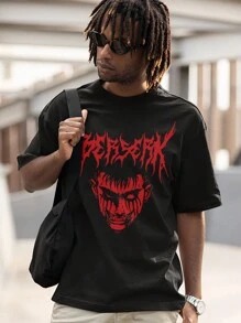 Anime Black Hawk Cotton T-Shirt Ref 1353 - 黑色 - 查看 4