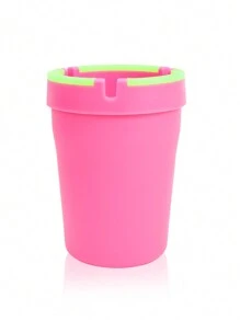 1pc Glow In The Dark Car Ashtray Cigarette Self-Extinguishing Cup Car Ash Holder Portable Truck Home Office PORTABLE ASHTRAY