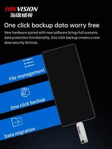 HIKSEMI-1 Pack 128G/256G Type-C Mobile USB Flash Drive USB3.2 Dual Interface USB Flash Drive, Portable Thumb Drive, Read Speed Of 450MB/S, Suitable For Android Apple Tablet Laptop - Silver - View 4