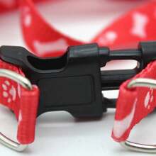 1pc 110cm Long Polyester Printed Material Dog/Cat Leash, Suitable For Various Small Dogs & Cats, Pet Supplies Accessory