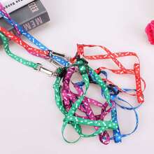 1pc 110cm Long Polyester Printed Material Dog/Cat Leash, Suitable For Various Small Dogs & Cats, Pet Supplies Accessory