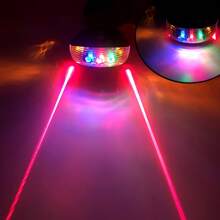 5 LED Bicycle Parallel Line Taillight, 7 Flashing Modes, Riding Warning Light - Multicolor - View 4
