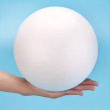 2/4 Stück 10 cm/3,94 Zoll weiße massive Schaumstoffkugeln, hergestellt aus Polystyrol-Material, geeignet für DIY-Bastel-Projekte, Kunst, Basteln, Familien, Party-Dekoration, Malerei-DIY, Weihnachten, Halloween, Neujahr, Geburtstag Heimdekoration und mehr