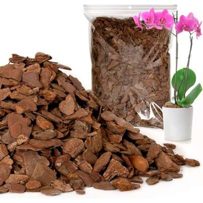 Sustrato de Corteza de Pino para Orquídeas para macetas jardín Contiene 600 gr