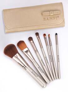 BANFI 7pcs Makeup Brush Sets + Storage Bag,Premium Synthetic Hair  Eyeshadow Blending Brush Sets Cosmetics Tools For Face And Eyes