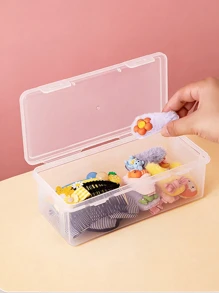 1pc/2pcs Hair Accessories Storage Box, One-Size Fits All Hair Band, Clip, Jewelry Box, Girls Hair Ornament, Festival Gift Storage Box, Gender Reveal Party, Perfect For Birthdays, Weddings, Parties, The Perfect Gift For Colleagues, Friends, And Family, Back To School