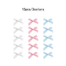 30/15 chiếc kẹp tóc nơ ruy băng nhiều màu sắc cho nữ, kẹp tóc công chúa bằng lụa thanh lịch, phụ kiện tóc thẩm mỹ Y2K dùng hàng ngày, kẹp tóc mini dễ thương cho ngày lễ tình nhân, kẹp tóc hình móng vuốt, đồ dùng học tập, trang phục mùa đông cho nữ, nơ - trắng + hồng + xanh - Xem 3