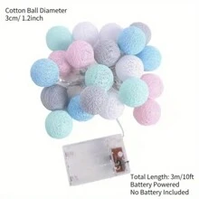 Thread Ball LED Fairy String Lights, Energy Efficient Decorative Fairy Lights, LED String Lights For Outdoor Indoor Bedroom Wedding Party Decorbaby Shower Family Decorations Gifts - Color - View 9