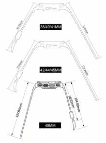 1pc Compatible With Apple Watch Band 41mm 40mm 38mm With Bumper Case, Men Women Bands Compatible With Apple Watch SE Series 9 8 7 6 5 4 3 2 1 - White - View 4