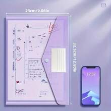 10pcs A4 Plastic Folder Thickened File Folder Transparent Buckle Data Student File Storage Bag A4 File Bag Pp Transparent Plastic Buckle Plastic File Bag Macron Color Waterproof Data Bag Back To School,Back To School,School Supplies