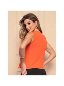 Women Tank Tops & Camis - 橘色 - 查看 2