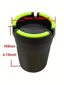 1pc Glow In The Dark Car Ashtray Cigarette Self-Extinguishing Cup Car Ash Holder Portable Truck Home Office PORTABLE ASHTRAY