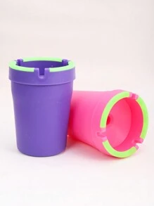 1pc Glow In The Dark Car Ashtray Cigarette Self-Extinguishing Cup Car Ash Holder Portable Truck Home Office PORTABLE ASHTRAY