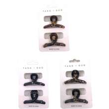 Kit 2 Small Shark Clip Pony Tail Clip High Clamping Tool Small Clamping Tool Grabber Clip Grabber Clip Hair Accessories High End Clip Women Hair Clip - 橘色 - 查看 2