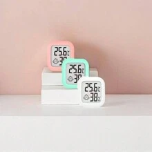 3 piezas Mini medidor digital de temperatura y humedad con interruptor de temperatura, pantalla electrónica de temperatura y humedad, entrega al azar, para automóvil