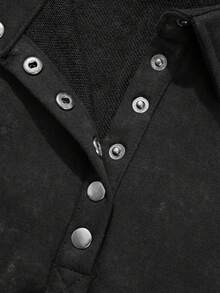 Felpa con scollo a goccia con bottoni e spalle cadenti, con stampa grafica fantasma decorata con paillettes per Ognissanti