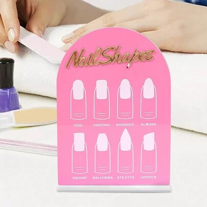 klimonla 1 件装指甲油颜色展示板亚克力便携式指甲展示架适用于美甲沙龙