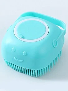 1pc Cat/Dog Lover Gift And Dog/Cat Mom Love Pet Grooming Tool, Multi-Functional Silicone Scrubber For Bathing, Massage, Gentle On Skin