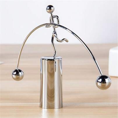 1 bucăți jucărie artistică de birou cu mișcare perpetuă: minge de echilibru creativ Kinetic haltere, distracție fier de decorare, gadget, cadou, umplutură pentru ciorapi, umpluturi pentru ciorapi pentru adulți, gadgeturi pentru adolescenți, umpluturi pentru ciorapi pentru adulți, umpluturi pentru ciorapi, gadgeturi pentru adolescenți