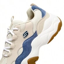Skechers 复古熊猫鞋男款厚底厚底运动鞋休闲运动鞋建议订购小0.5码 - 棕褐色 - 查看 5