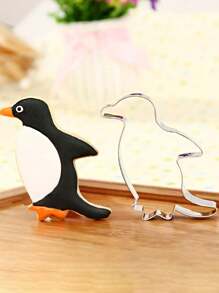1 pièce Emporte-pièce en acier inoxydable en forme de tête de renard, trèfle, canard, pingouin pour la cuisson