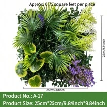 Pannelli da parete in erba artificiale, parete vegetale, decorazione da parete verde 10x10 pollici, siepe decorativa per la privacy, decorazione a parete verde per protezione dal sole, prato quadrato in plastica, decorazione da parete interna ed esterna con piante verdi simulate, decorazione da recinzione da giardino con piante simulate sullo sfondo