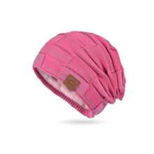 1 件女士保暖针织帽，带保暖内衬，适合秋冬季日常穿着