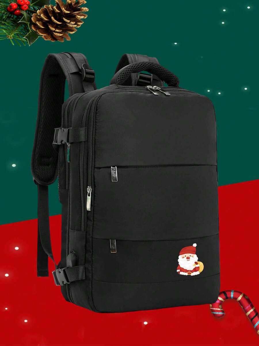 quncheng Gingerbread Man Backpack, Expandable Large Capacity Travel