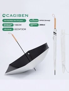 CAGIBEN 雨伞，太阳伞，防晒雨伞，超轻长柄伞，100cm伞面，防紫外线防水设计，小巧轻便，日晒雨淋皆宜，男女通用，四种颜色可选。 - 彩色 - 查看 15
