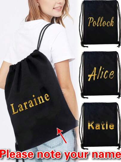 1pc Customized Drawstring Backpack Sports Backpack Personalized Custom Name Flower Pattern Women Drawstring Shoe Bags For Travel Storage Bags Personal Tailor Gym Bags Lightweight Drawstring Bag Travel Bags Cloth Bags Dust Storage Pouch For Outdoor Duffle Sports Bag Schoolbag Bundle Tote Bag For Student Sports Back Pack, Multifunction Unique, Customized, For Friend, Girlfriend, Friends, Family, Children, Women, Rookies & White-Collar Workers, Pink Girls, For Holiday/ Vacation, For Weddings,Customized Women Shoulder Bags,Easy Comfort
