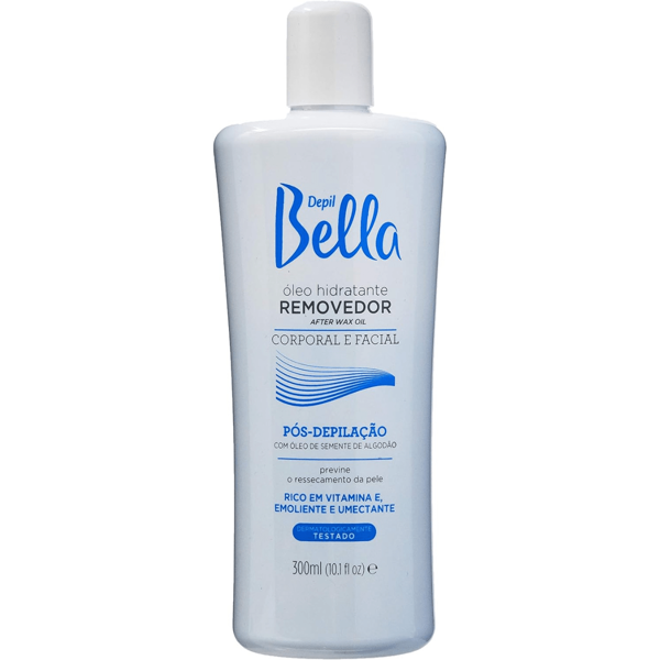 Óleo Hidratante Removedor com Óleo de Algodão Pós-Depilação Depil Bella 300 ml