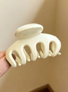 1/4 szt./zestaw Damska modna, lśniąca, czarna, biała, półprzezroczysta i galaretkowata spinka do włosów 6 cm/2,36 cala, elegancka, minimalistyczna, odpowiednia do codziennego użytku, na co dzień, na imprezę, dojazdy do pracy, na wakacje, do mycia twarzy i makijażu, dla kobiet, na jesień, na podróż, przybory do włosów, akcesoria damskie, artykuły do włosów, prezenty, podróże, prezenty dla kobiet, artykuły do włosów, wypełniacze do pończoch