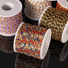 1 米金色不锈钢珐琅长框链用于珠宝制作 DIY 链条用于珠宝项链手链配件不褪色散装 - 不銹鋼滴油鏈 - 查看 2