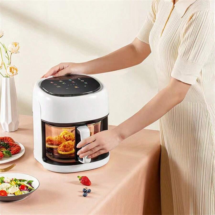 Large Capacity Visible Air Fryer, Home Use Tempered Glass Cup Oven